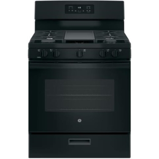 ACE Rent To Own |GE Black GE 30in Gas Range - Black | Rent To Own Appliances in Nebraska & Iowa | Rent to Buy Ranges